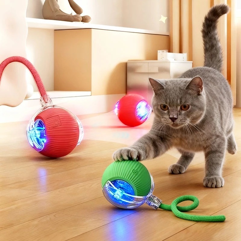 Bola Inteligente Interativa para Gato Recarregável