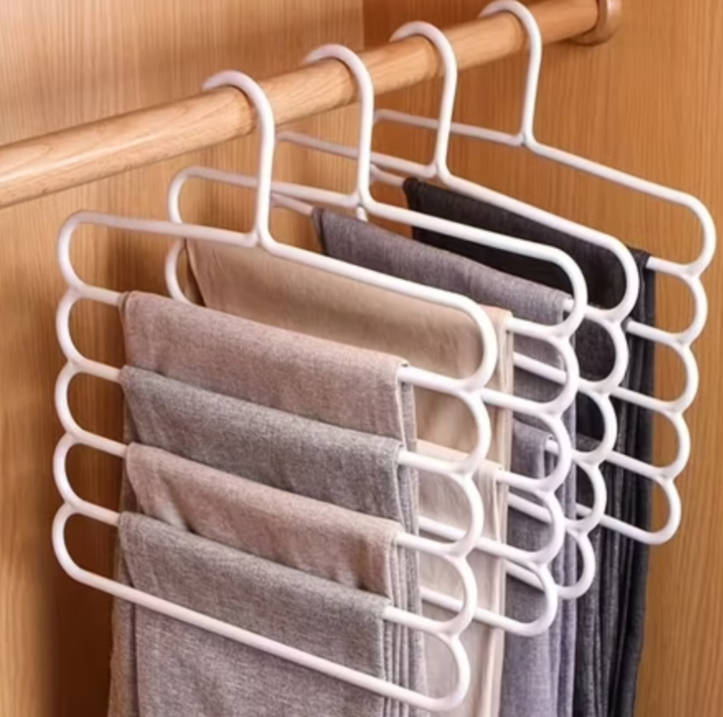 Cabides com 5 Camadas Organizador de Blusas, Vestidos, Calças e Toalhas
